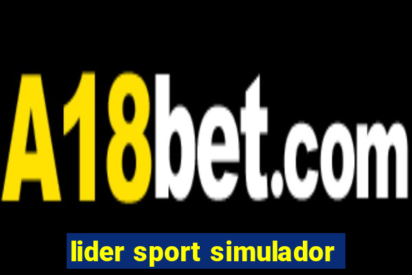 lider sport simulador